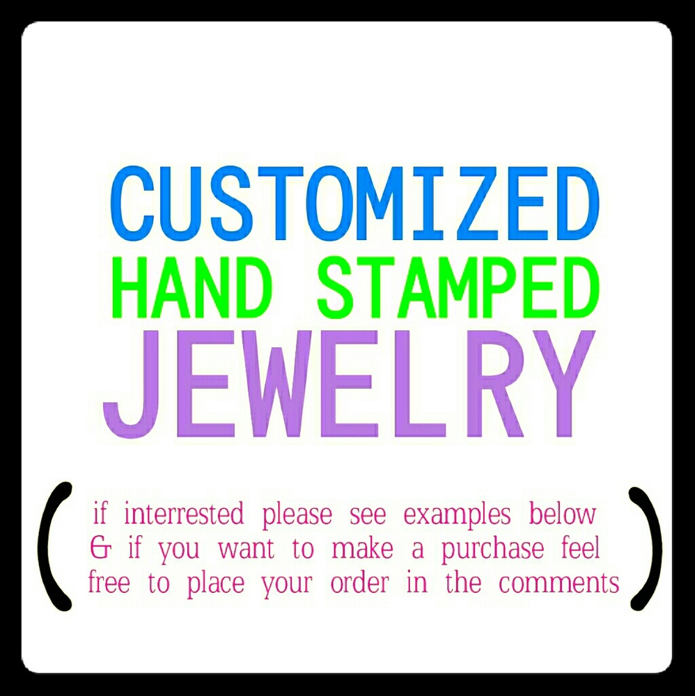 Hand Stamped Jewelry